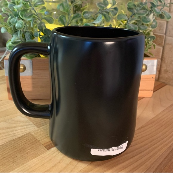 RAE DUNN BY MAGENTA “SMILE” LL BLACK CERAMIC MUG - Picture 2 of 5